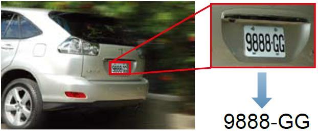 التعرف على لوحات السيارات Recognition( )License Plate : يقوم نظام تحديد لوحات السايارات بتحدياد لوحاة السايارة بشاكل واضاح بحياث يمكان تميز رقم اللوحة مهما كانت سرعة السيارة أو ظروف اإلنارة وخصوصا