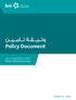 وثيقة تأمين Policy Document تأمين المركبات Motor Vehicle Insurance Version